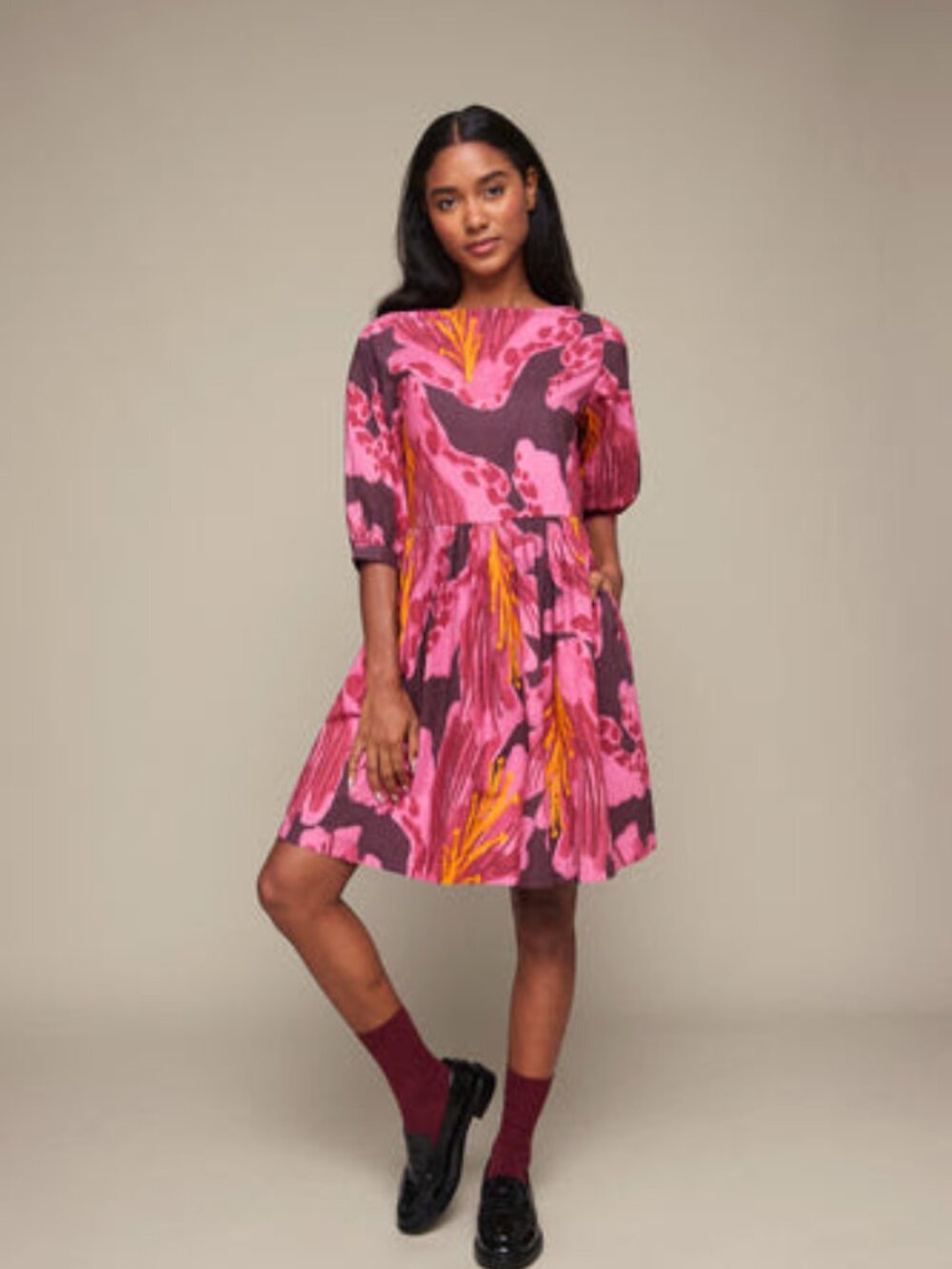 Mixed by Nasrin Adelaide Dress in Aki pattern XS